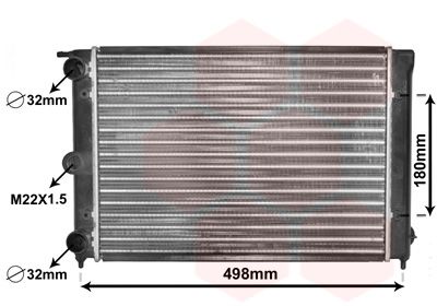 VAN WEZEL Радиатор, охлаждение двигателя 58002039